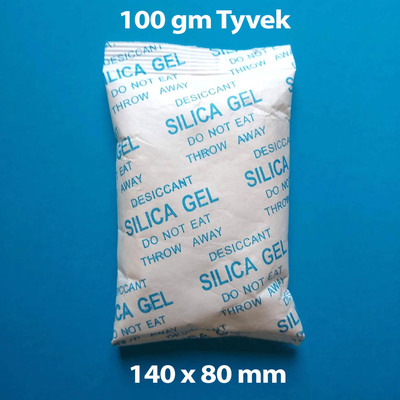Silica Gel 100 gram Packets - Tyvek